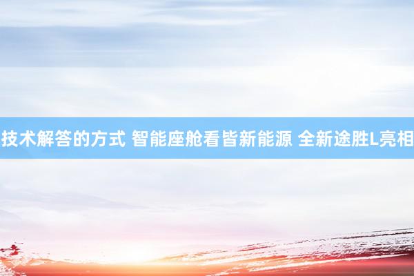 技术解答的方式 智能座舱看皆新能源 全新途胜L亮相