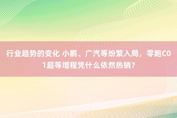 行业趋势的变化 小鹏、广汽等纷繁入局，零跑C01超等增程凭什么依然热销？