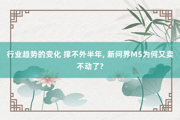 行业趋势的变化 撑不外半年, 新问界M5为何又卖不动了?